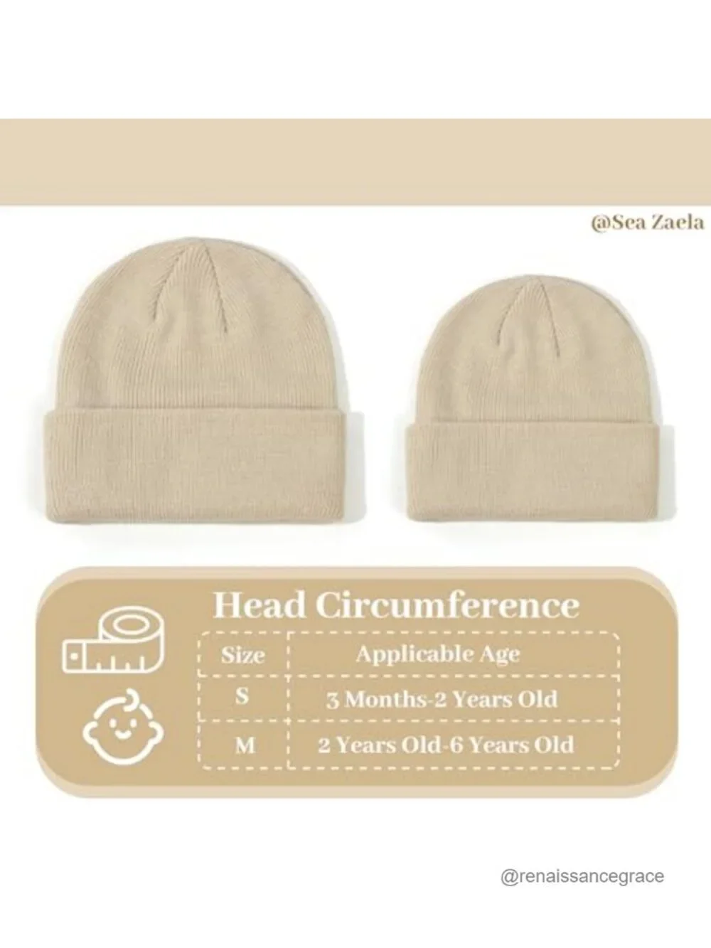 4 Pack Baby Toddler Winter Knit Beanie Hats Soft Acrylic